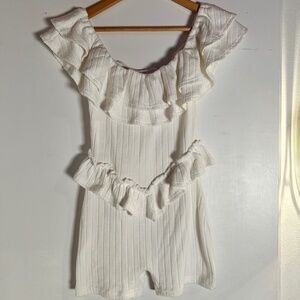 White French Unmentionable Romper